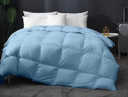 Miniatura 3 de 9.8 NEWTON Edredón alternativo de plumón súper suave de 116 x 98 pulgadas, caja negra, plisado, grueso relleno de edredón de 1000 hilos con funda de