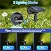 NYMPHY Solar Lights Outdoor Waterproof IP68, 56 LED 3 Lighting Modes Solar Powered Garden Yard Spot Solar Lights for Outside Landscape- 4 Pack (Warm White)
