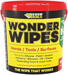 Everbuild Monster Wonder Cleaning Wipes for the Building Trade | Specially Formulated to Clean Hands, Tools and Surfaces - 500 Wipes