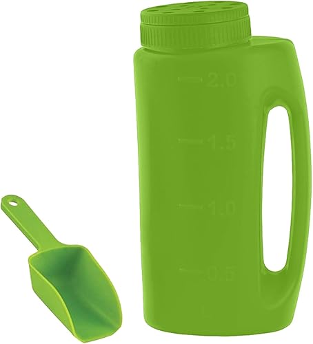 FERFXN Esparcidor de mano para jardín, dispensador de sal derretida de hielo, esparcidor de fertilizante de siembra de alimentación de hierba,