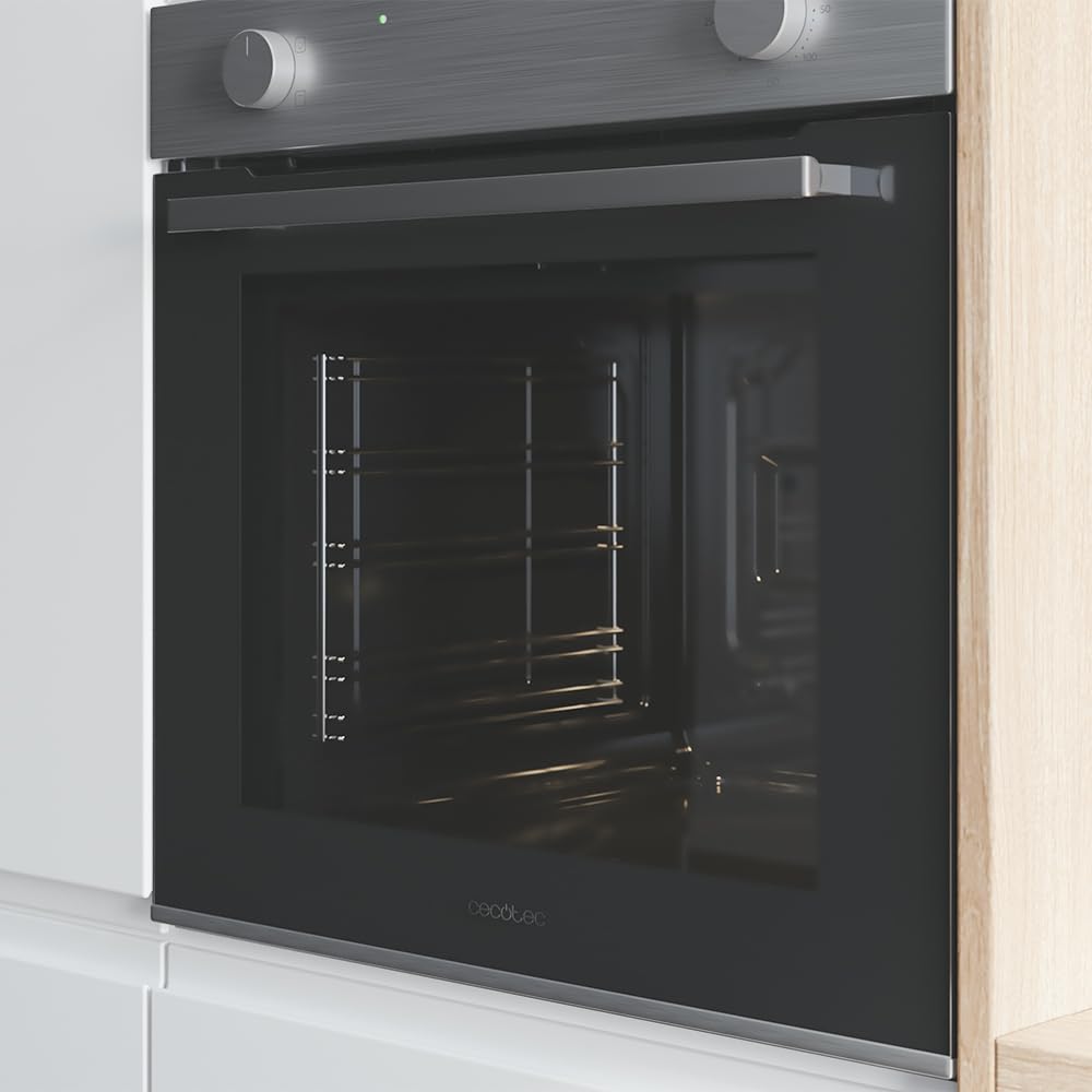 Cecotec Forno Integrabile Multifunzione Convenzionale 80L Bolero Hexa C126400 Line. 2800 W, 5 funzioni, basso consumo, luce interna, Steam Assist, Steam EasyClean, porta fredda con 2 cristalli