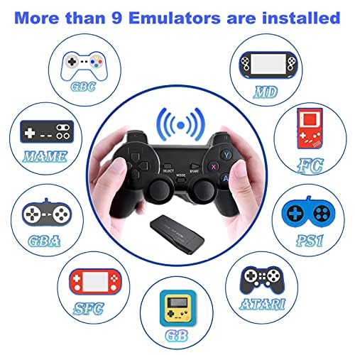 Tramontina Wireless Retro Game Console,Retro Gaming Console,Retro Game Stick,Plug & Play Video Tv Game Stick With 20600+Games Built-In,9 Emulators,With Dual 2.4G Wireless Controllers thumb #5