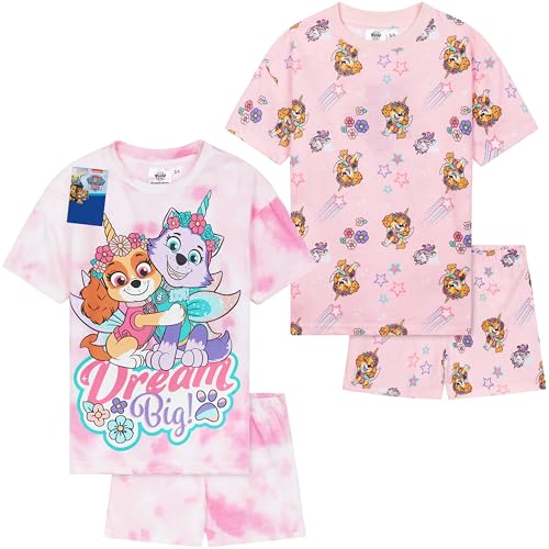 Paw Patrol Pajama Set Pack of 2 Short Summer Girls Pajamas Loungewear Gifts