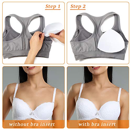 Geyoga 12 Pairs Women Triangle Bra Insert Removable Sports Bra Pads Inserts Women Replacement Pad4
