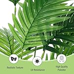 Künstliche Pflanzen Groß 82cm Künstliche Palme 18 Zweige Im Topf Real Touch Künstliche Pflanzen Wie Echt Grün Fake Plant für Schlafzimmer Büro Garten Hochzeit Party Deco – Bild 3