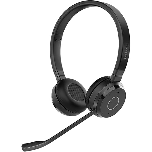 Jabra Evolve 65TE | USB-A MS Stereo | BTHEADSET+ BT DONGLE(PC),On Ear,Black