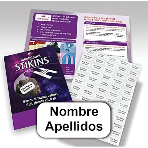 90 etiquetas adhesivas personalizadas STIKINS Cover