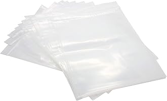 500 Pack Rok Hardware Heavy Duty 10" x 12" Resealable 4Mil Thick Writable Dispenser Plastic Big Clear Poly Zip Food Safe Storage Bags, Large RZ4R1012