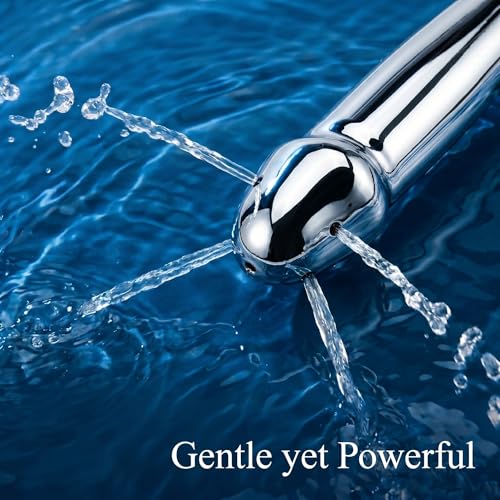 Image of Aluminum Shower Cleaner Enema Douche System,Handheld Water Shower Nozzle Anal Rinse Vaginal Cleaning Kit for Men and Women + Velvet Carry Bag