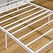VECELO Twin Metal Platform Bed Frame with Headboard, Heavy Duty Steel Slats, No Box Spring Needed,Easy Assembly, Modern Minimalist Design, 2 PCS