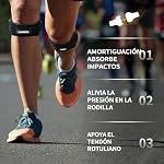 CAMBIVO Rodillera Adjustable x2, Cinta Rotuliana, Rodilleras Menisco y Ligamento con Correa para Tendón Rotuliano, Correr, Saltar, Gym, Alivio de la Tendinitis, Estabilización de la Articulación