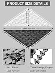 2 Pcs Mass Veil Triangle Mantilla Cathédrale Tête Couverture Chapelle Veil Écharpe Latin Mass Tête Couvrir Veils