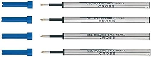 4 repuestos para bolígrafos de gel Cross Rollerball Selectip - Tinta azul