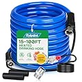 100FT Heated Water Hose for RV,Heated Drinking Water Hose,Lead and BPA Free,1/2"Inner Diameter,Temperatures Down to -47°F,Rv Accessories for Campers, Livestock, Agriculture