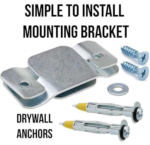 Image of CALIKIWIPROS Mini Basketball Hoop Set Pro League Decorative Solid Wood Wall Mount, Includes 9' Hoop & 5 mini Basketballs, Classic Look with Colors Matching Some pro Teams.