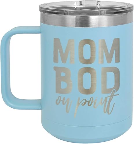 Miniatura 7 de Taza de café con tapa superior de 15 oz con tapa superior de diseño de mamá  Taza de café de viaje aislada  Ideas de regalo de cumpleaños o Navidad