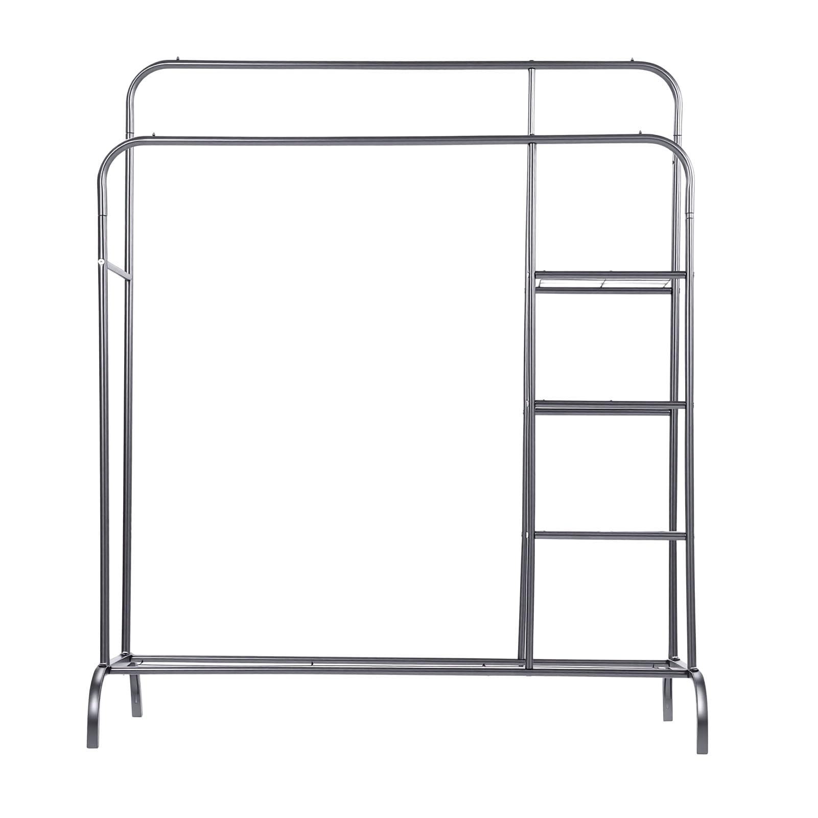 Porte-vêtements robuste en acier inoxydable support de garde-robe à roulettes