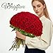 Waipfaru Red Roses Artificial Flowers Bulk, Real Touch Velvet Roses with Wrapping Paper, 50 Pcs Fake Flowers for Wedding Centerpieces Bridal Bouquet Valentines Mothers Day Decor