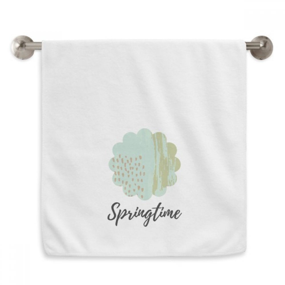 Serviette Matcha Résumé Plantes Motif Art DIYthinker blanche de 13X29 pouces pour toilette