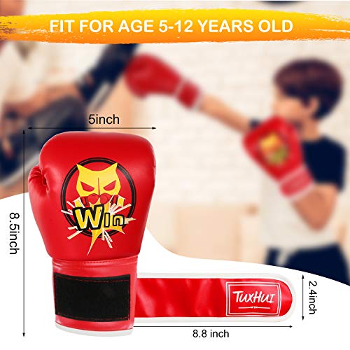 Tuxhui Kids Boxing Gloves For Kids Boys Girls Youth Age 5-12 Years Training Gloves For Punching Bag Kickboxing Muay Thai #TOP4