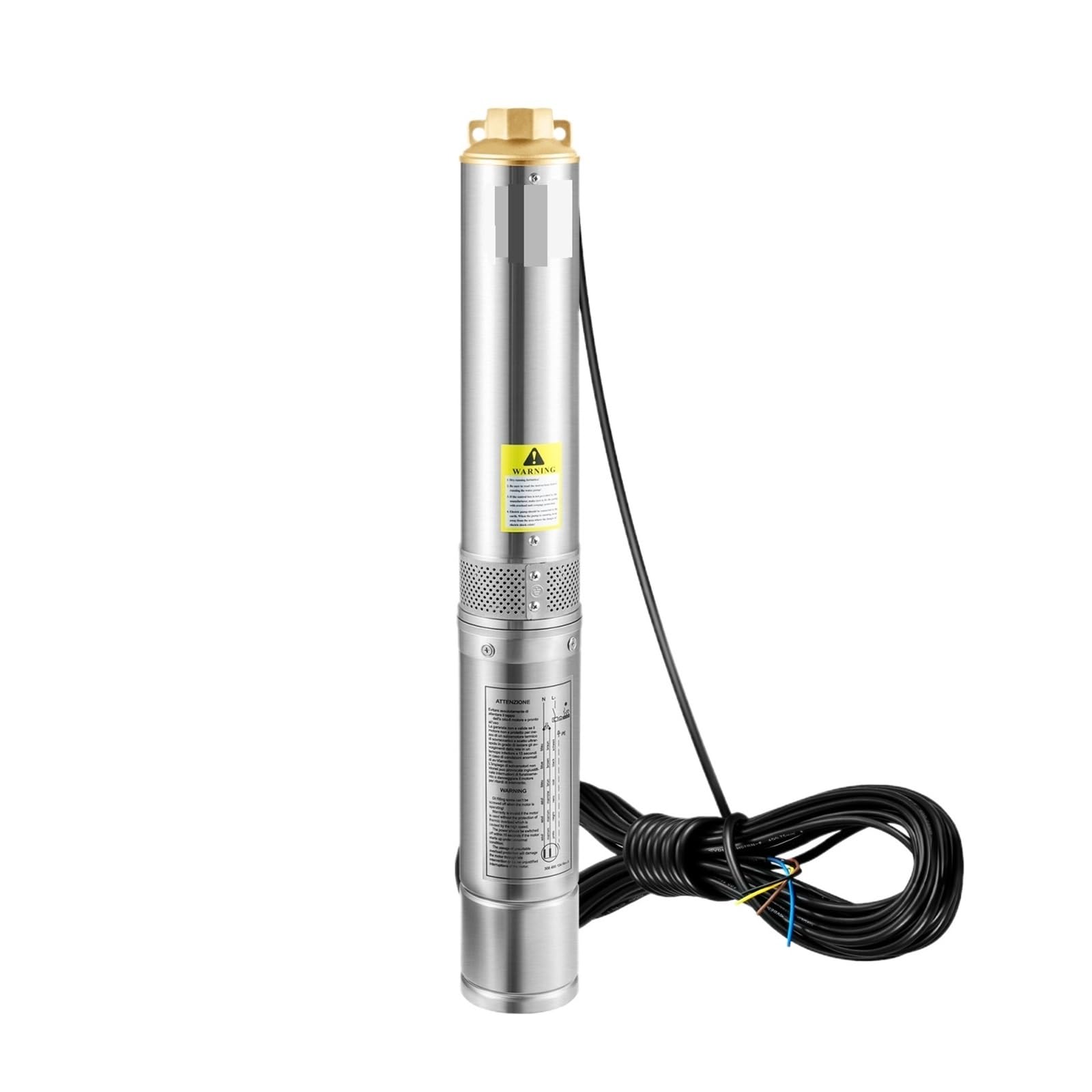 Gdbagkdqk One Color Deep Well Submersible Pump 370W 50Hz 110L/Min With 20 M Cord External Control Box For Industrial, Irrigation Home Use Powerful Water Flow