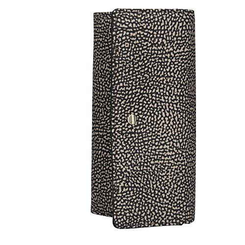 BORBONESE Feuille large avec patte 930112 I15 sac à main noir femme mode italienne
