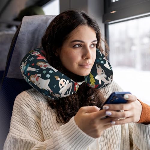 Almohada cervical de poliéster para viaje cómoda miniatura 6