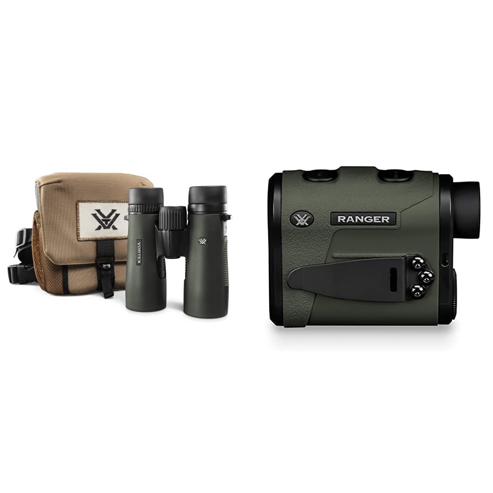 Vortex Optics Diamondback HD 8x42 Binoculars & Optics Ranger 1800 Laser Rangefinder Black