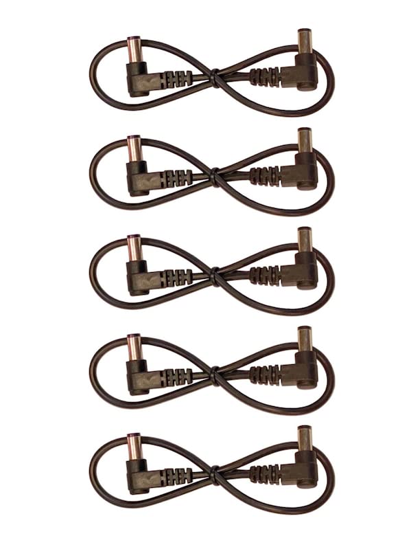 Cable de alimentación DC 5.5mm x 2.1mm ángulo recto 5 pzas miniatura 1