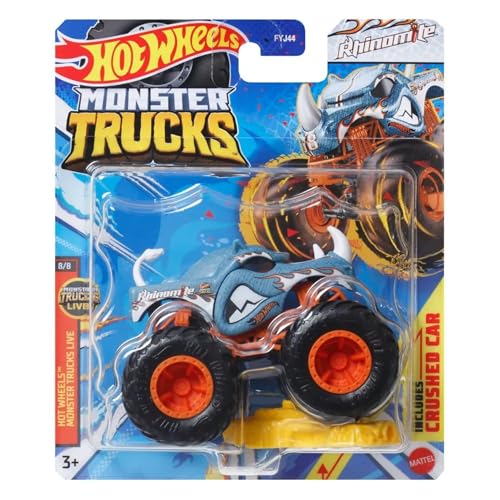 Hot Wheels Monster Trucks Live 8/8 Rhinomite 1:64 Scale Diecast Model Vehicle