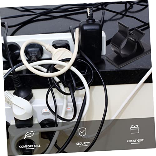 DOITOOL 54pcs Clips para Gestión de Cables Autoadhesivos Organizadores de Cables para Electrodomésticos y Cargadores Compactos y Fáciles de Instalar, Sujetadores de Cables para Escritorio y Uso en Casa miniatura 3