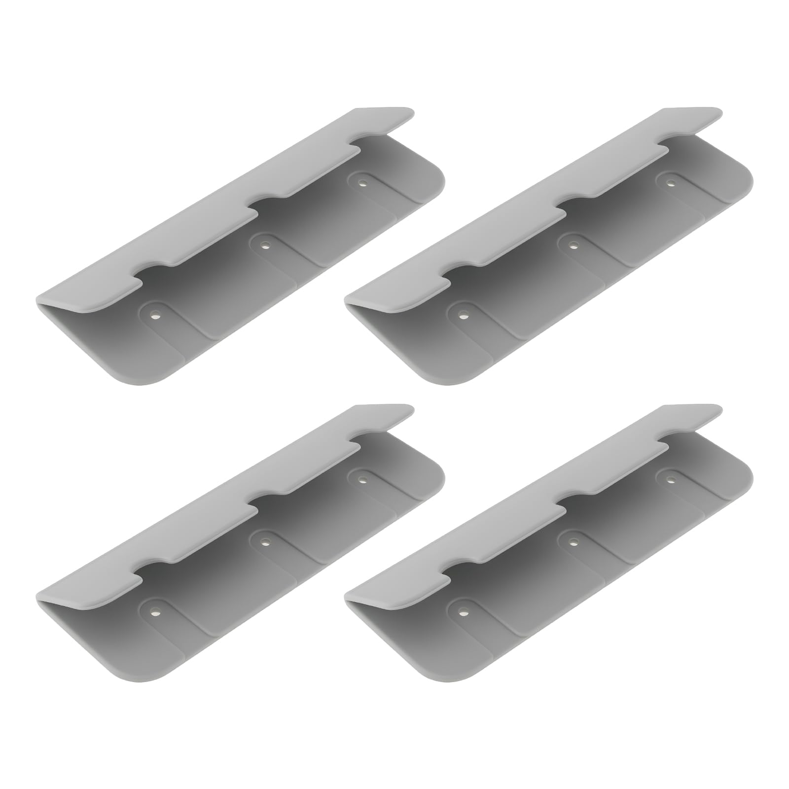4 Soportes para Asientos de Botes Inflables Rib de 17,4 X 6 Cm para Botes Inflables de Goma (Gris)