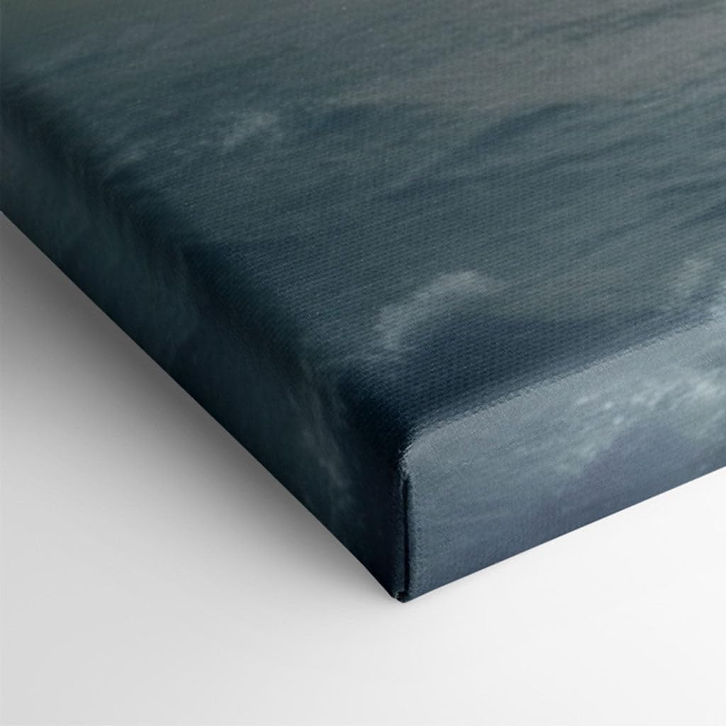Canvas for Living room. Flight of the Azure Behemoth � A Skyward Fantasy Unfolds, 27 x 18 inch Canvas Wall Art - Ready to Hang