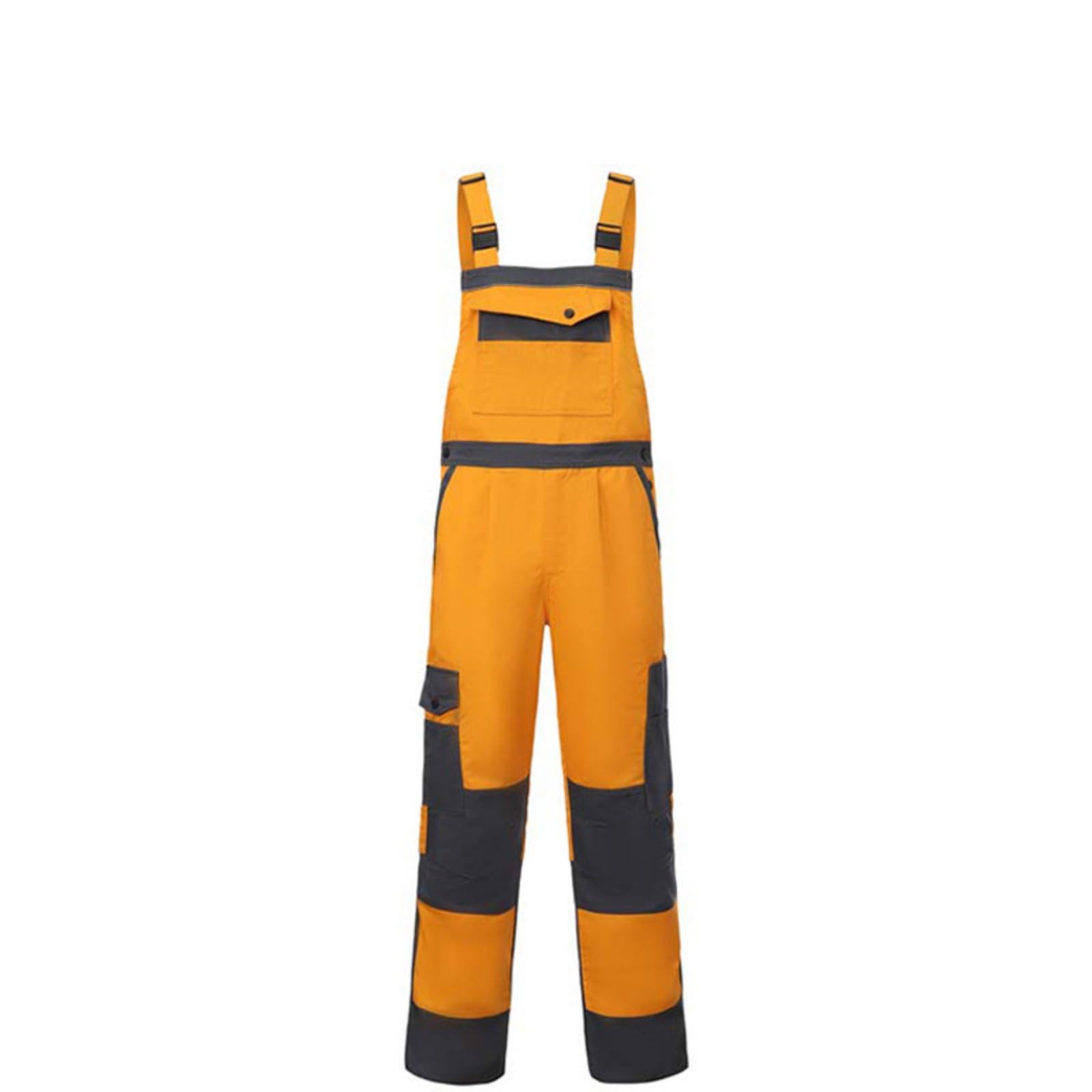 rockible Schnittfeste Latzhose Arbeitslatzhose Arbeitshose Schutzlatzhose aus Polyester Baumwolle mit Verstärkten Bereichen Und Sicherem Sitz mit Stauraum für, Xl