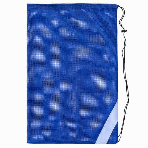 Flow Mesh Gear Bag - Drawstring Swim Bags for Swimming Equipment Available in 8 Awesome Designs (Blue)