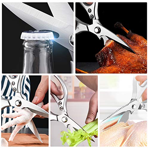 image for Jansamn Kitchen Shears, Kitchen Scissors Heavy Duty, Stainless Steel M