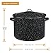 Granite Ware 21-Quart Stockpot, Large Capacity for Soups, Stews, Pasta - Durable Graniteware with Non-Stick Surface for Easy Cleaning - Chip-Resistant & Even Heat Distribution (Speckled Black)