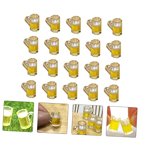 SEWACC 60 Pçs Simulação Caneca De Cerveja Acessórios Para Boneca Miniture Decoração Mini Acessórios