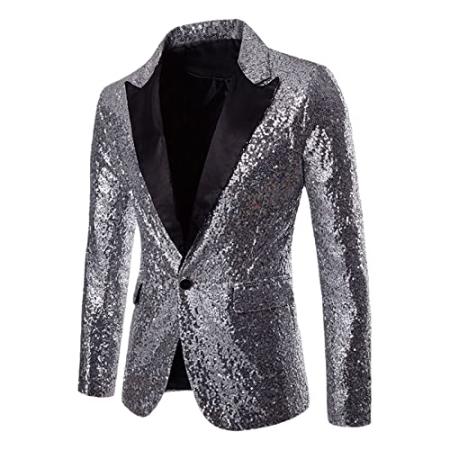 Costume homme à paillettes or style coréen veste scène pour hôte de boîte de nuit