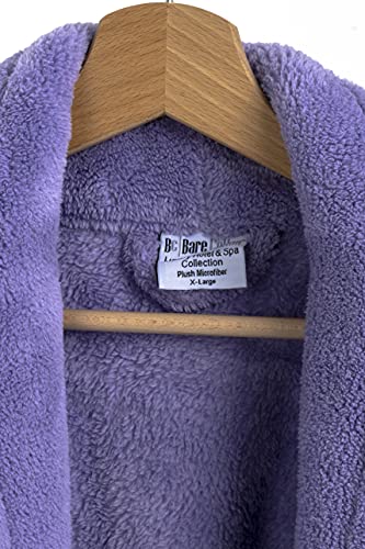 Bc Bare Cotton Kids Microfiber Fleece Shawl Robe - Girls - Lavender - Large #TOP3