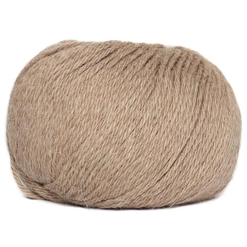 Conjunto de 3 novelos de lã de alpaca para bebês 100% Peso DK - Feito no Peru - Celestial macio e pe