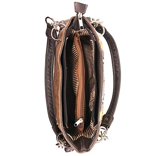 Zelris Western Silver Rhinestone Cross Women Conceal Carry Handbag4