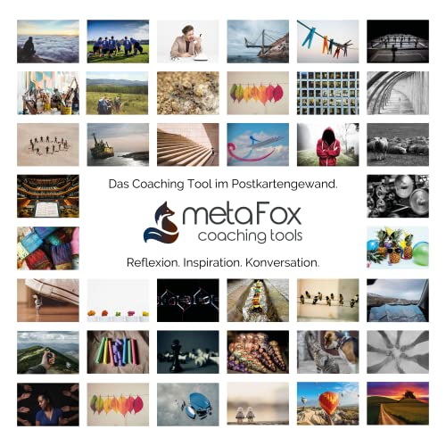 metaFox - ZUSAMMEN WACHSEN - Postkarten-Set der besonderen Art für Teambuilding & Teamentwicklung, mit 52 Karten - Kartenset Coaching Tool Motivationskarten Gefühlskarten Kommunikationstraining