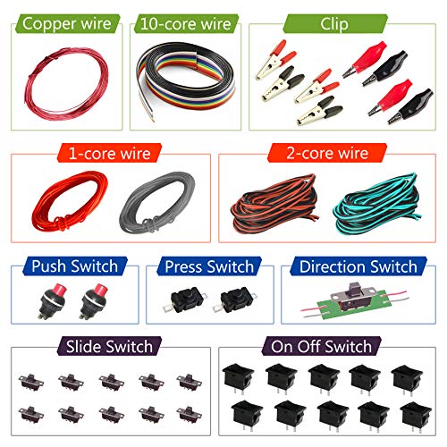 kit4curious ultimate invention kit for junior scientists – science experiment and exploration kit – unique components with 200 experiments booklet- Multi color