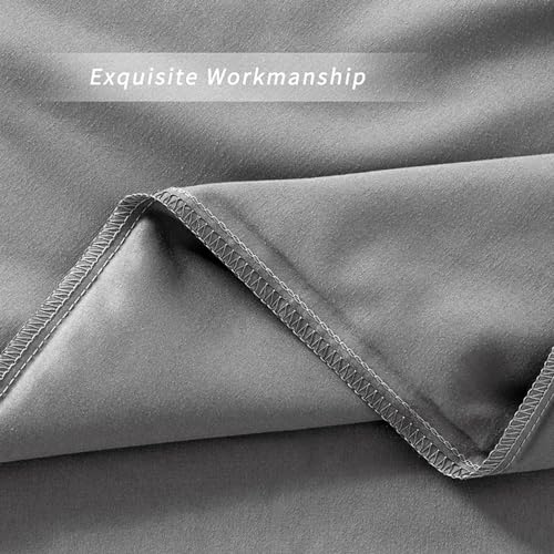 Image of 2 Pack Microfiber King Zipper Pillowcases, Soft Comfortable Not Shrink Dark Gray Pillow Case, Breathable Pillow Cases Set of 2 (20x36 Inches)