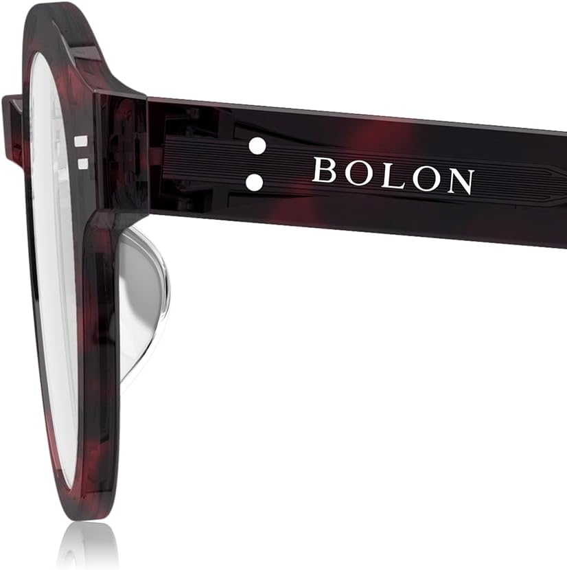 BOLON Oval Prescription Eyeglass Frames for Men Women Teens BJ3200 Kyobashi 48mm, Exclusive Eyewear Brand of EssilorLuxottica