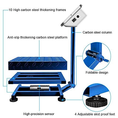 Báscula Digital Plegable para Piso 300KG con Plataforma Grande miniatura 2