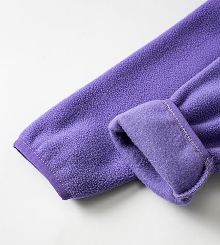 Image of Toddler Boys Girls Fleece Jacket Lightweight Fall Spring 2-12 Years | Soft Anti-Pilling Fleece, Easy Zip-Up, Hand-Warm Pockets, Windproof Stand Collar, Wear Alone or as Layer, Ideal for School