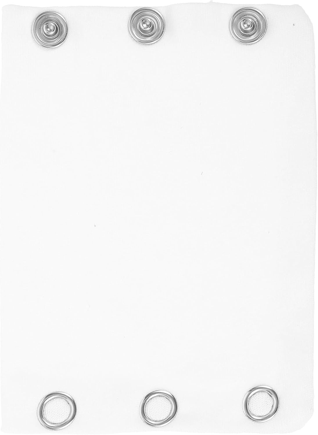 Baby Romper Crotch Extender, Double Layer Cotton Snap Extender for Infant Jumpsuits, White, 4.13 X 3.14 Inches, Machine Washable