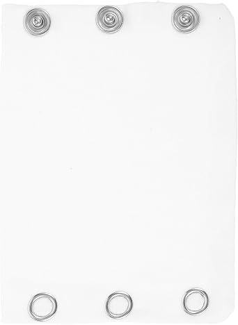 Baby Romper Crotch Extender, Double Layer Cotton Snap Extender for Infant Jumpsuits, White, 4.13 X 3.14 Inches, Machine Washable